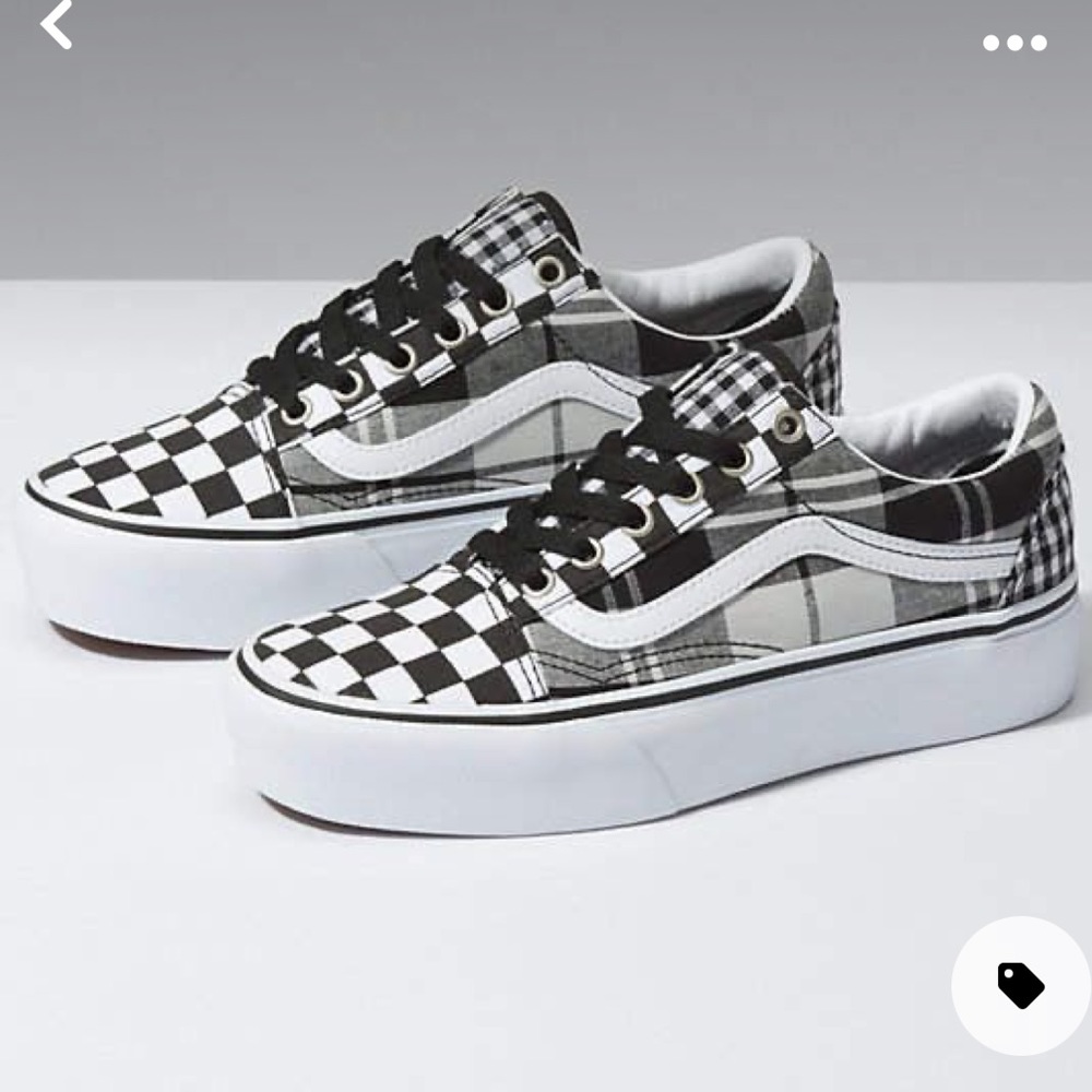 Plaid Checkerboard Old Skool Platform